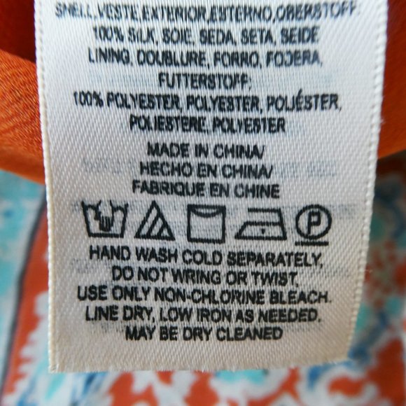 SiLK Vanessa Virginia Anthropologie Maxi Skirt Lined Mediterranean Side Slit M - Picture 8 of 8